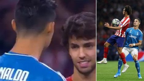 WATCH: Cristiano Ronaldo’s touching gesture towards Joao Felix in UEFA Champions League tie