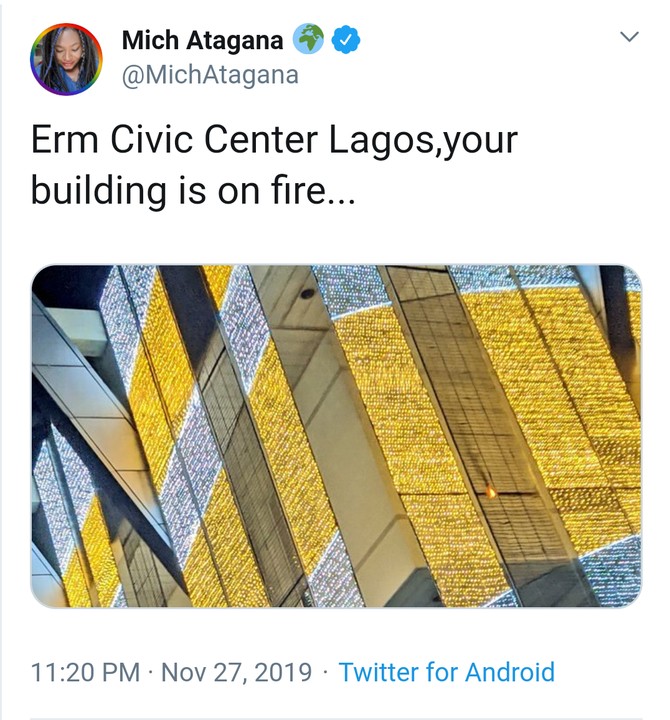 Fire At The Civic Centre, Lagos