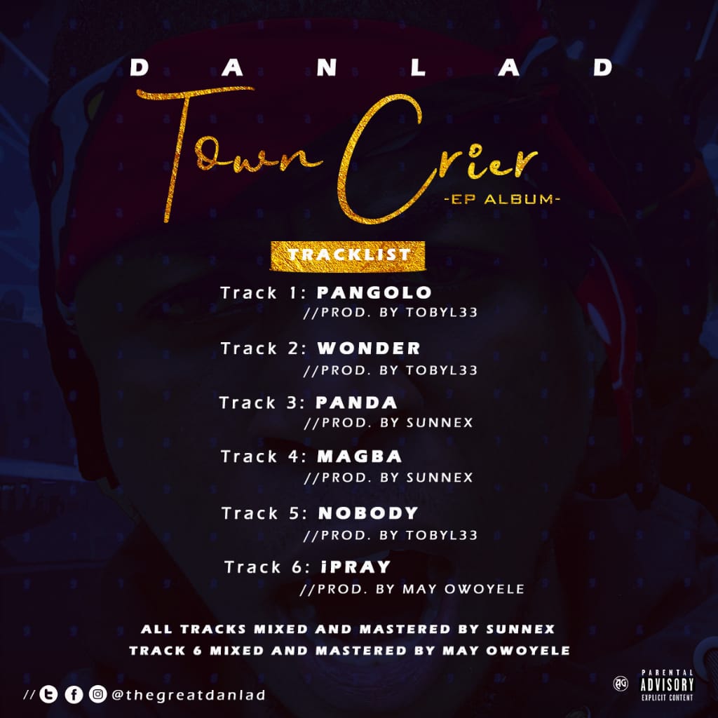 Danlad shares tracklist for debut album, ‘Town Crier’